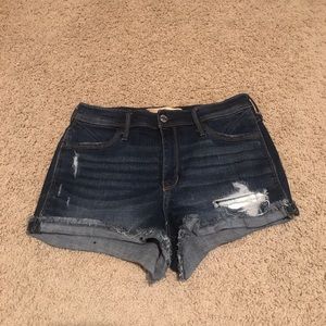 high rise hollister shorts